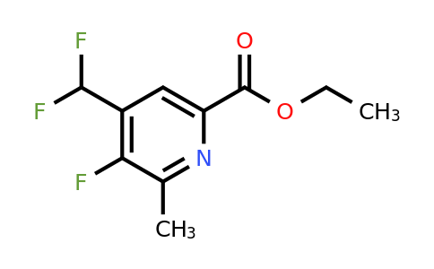 Ethyl 4-(difluoromethyl)-3-fluoro-2-methylpyridine-6-carboxylate