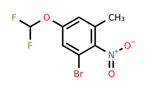 1805527-34-7 | 3-Bromo-5-difluoromethoxy-2-nitrotoluene