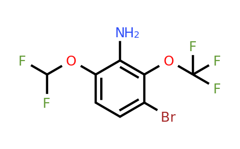 1805528-48-6 | 3-Bromo-6-difluoromethoxy-2-(trifluoromethoxy)aniline