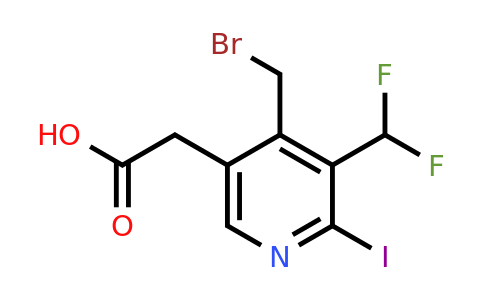 1805542-70-4 | 4-(Bromomethyl)-3-(difluoromethyl)-2-iodopyridine-5-acetic acid