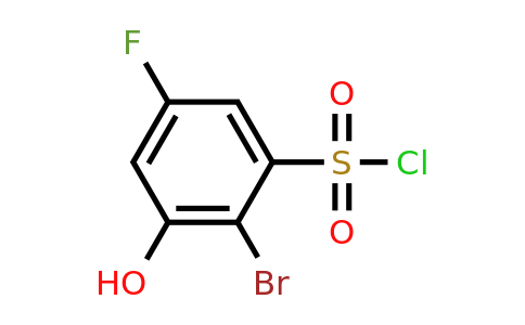 1805551-06-7 | 2-Bromo-5-fluoro-3-hydroxybenzenesulfonyl chloride
