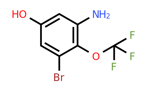 1805552-20-8 | 3-Bromo-5-hydroxy-2-(trifluoromethoxy)aniline