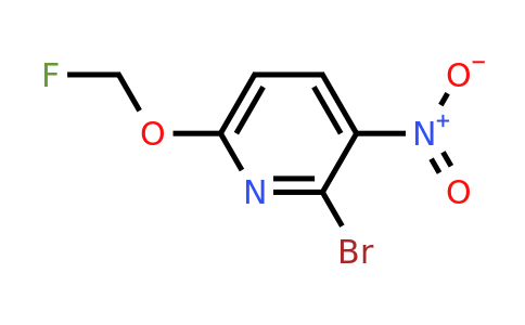 2-Bromo-6-fluoromethoxy-3-nitropyridine