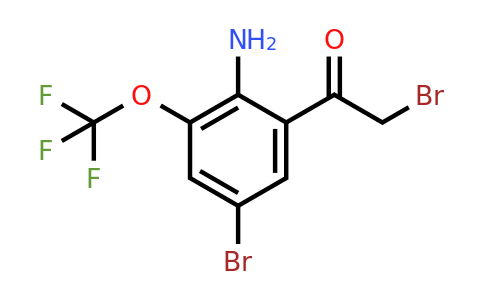 1805553-93-8 | 2'-Amino-5'-bromo-3'-(trifluoromethoxy)phenacyl bromide