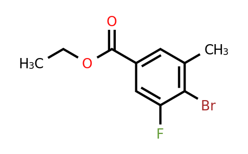 1805553-94-9 | Ethyl 4-bromo-3-fluoro-5-methylbenzoate
