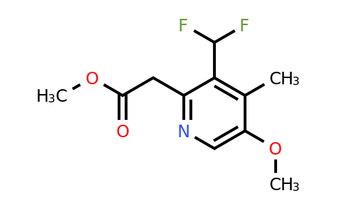 1805554-02-2 | Methyl 3-(difluoromethyl)-5-methoxy-4-methylpyridine-2-acetate