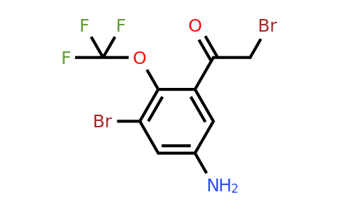 1805554-08-8 | 5'-Amino-3'-bromo-2'-(trifluoromethoxy)phenacyl bromide