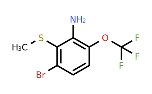 1805554-56-6 | 2-Amino-6-bromo-3-(trifluoromethoxy)thioanisole