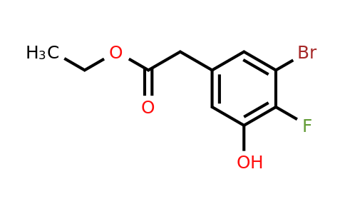 1805554-59-9 | Ethyl 3-bromo-4-fluoro-5-hydroxyphenylacetate