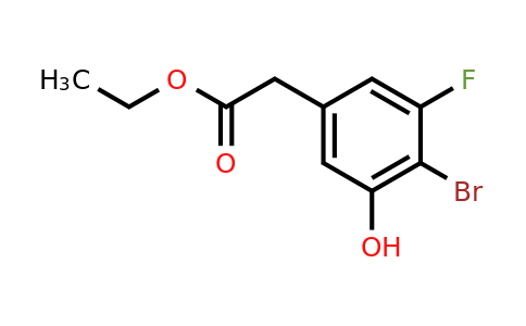 1805554-67-9 | Ethyl 4-bromo-3-fluoro-5-hydroxyphenylacetate