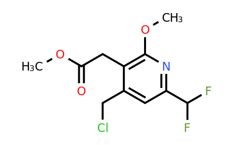 1805556-73-3 | Methyl 4-(chloromethyl)-6-(difluoromethyl)-2-methoxypyridine-3-acetate