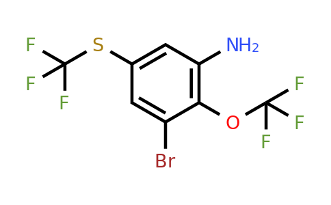 1805558-65-9 | 3-Bromo-2-trifluoromethoxy-5-(trifluoromethylthio)aniline