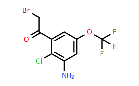 1805558-78-4 | 3'-Amino-2'-chloro-5'-(trifluoromethoxy)phenacyl bromide