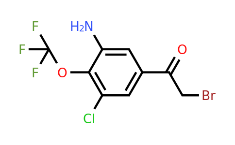 1805558-81-9 | 3'-Amino-5'-chloro-4'-(trifluoromethoxy)phenacyl bromide