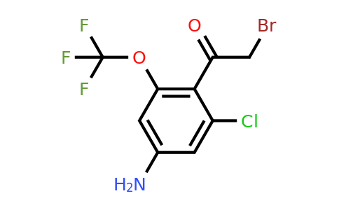 1805558-83-1 | 4'-Amino-2'-chloro-6'-(trifluoromethoxy)phenacyl bromide