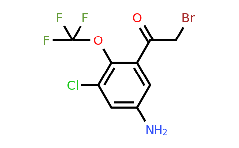 1805558-85-3 | 5'-Amino-3'-chloro-2'-(trifluoromethoxy)phenacyl bromide