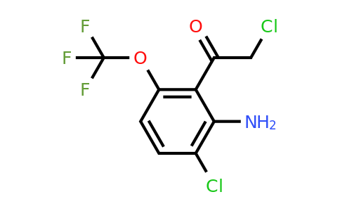 1805558-88-6 | 2'-Amino-3'-chloro-6'-(trifluoromethoxy)phenacyl chloride