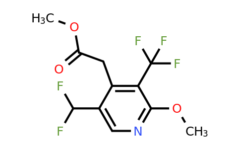 Methyl 5-(difluoromethyl)-2-methoxy-3-(trifluoromethyl)pyridine-4-acetate