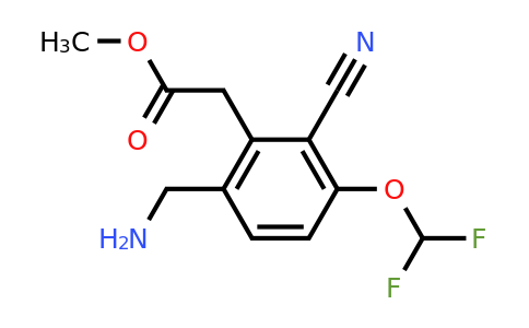1805561-49-2 | Methyl 6-aminomethyl-2-cyano-3-(difluoromethoxy)phenylacetate