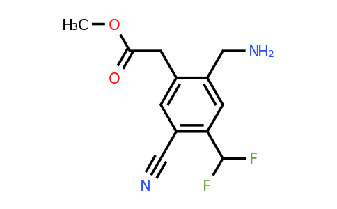 1805562-18-8 | Methyl 2-aminomethyl-5-cyano-4-(difluoromethyl)phenylacetate