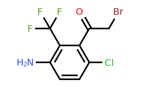 1805562-24-6 | 3'-Amino-6'-chloro-2'-(trifluoromethyl)phenacyl bromide