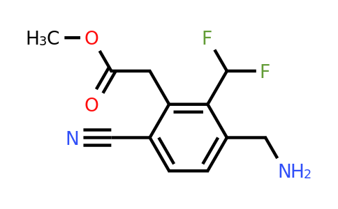 1805562-26-8 | Methyl 3-aminomethyl-6-cyano-2-(difluoromethyl)phenylacetate