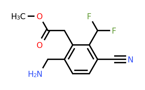 1805562-32-6 | Methyl 6-aminomethyl-3-cyano-2-(difluoromethyl)phenylacetate