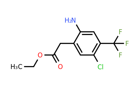 1805562-59-7 | Ethyl 2-amino-5-chloro-4-(trifluoromethyl)phenylacetate