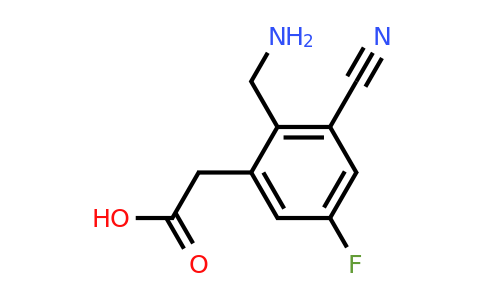 1805562-90-6 | 2-Aminomethyl-3-cyano-5-fluorophenylacetic acid