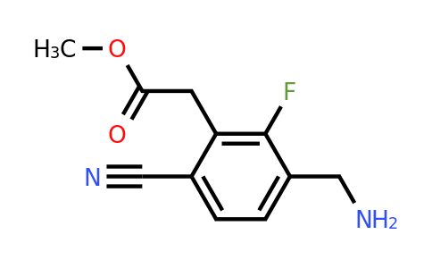 1805563-08-9 | Methyl 3-aminomethyl-6-cyano-2-fluorophenylacetate