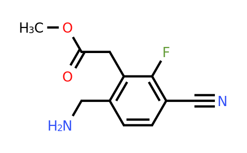 1805563-15-8 | Methyl 6-aminomethyl-3-cyano-2-fluorophenylacetate