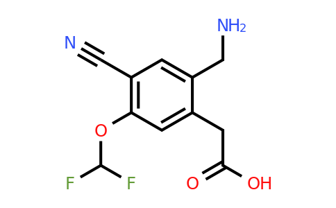 1805565-01-8 | 2-Aminomethyl-4-cyano-5-(difluoromethoxy)phenylacetic acid