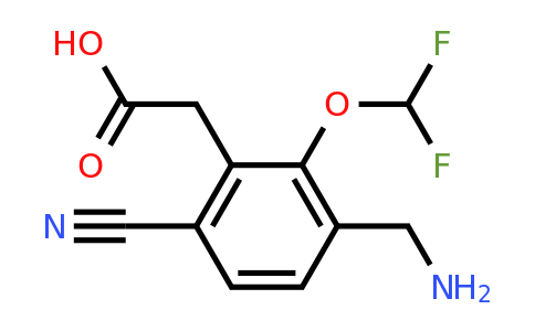 1805565-04-1 | 3-Aminomethyl-6-cyano-2-(difluoromethoxy)phenylacetic acid