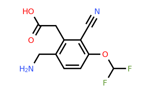 1805565-08-5 | 6-Aminomethyl-2-cyano-3-(difluoromethoxy)phenylacetic acid