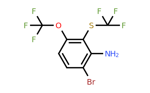 1805570-15-3 | 6-Bromo-3-trifluoromethoxy-2-(trifluoromethylthio)aniline