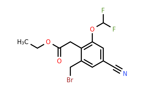 1805571-92-9 | Ethyl 2-bromomethyl-4-cyano-6-(difluoromethoxy)phenylacetate