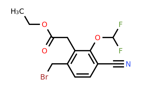 1805572-19-3 | Ethyl 6-bromomethyl-3-cyano-2-(difluoromethoxy)phenylacetate