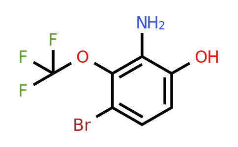 1805574-23-5 | 3-Bromo-6-hydroxy-2-(trifluoromethoxy)aniline