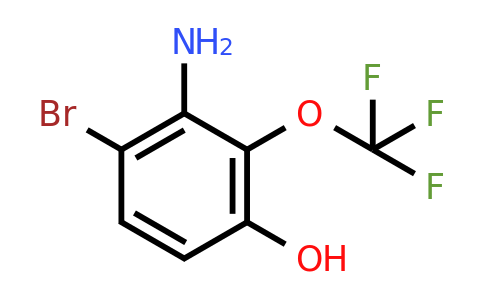 1805574-51-9 | 6-Bromo-3-hydroxy-2-(trifluoromethoxy)aniline