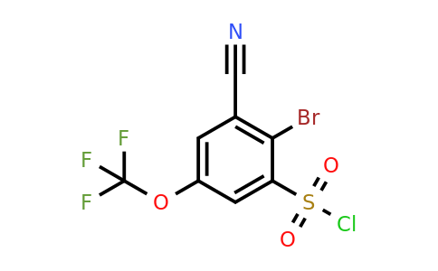 1805574-63-3 | 2-Bromo-3-cyano-5-(trifluoromethoxy)benzenesulfonyl chloride