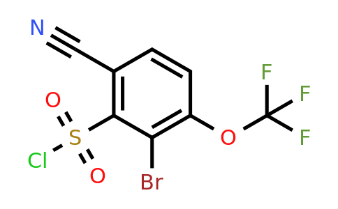 1805574-81-5 | 2-Bromo-6-cyano-3-(trifluoromethoxy)benzenesulfonyl chloride