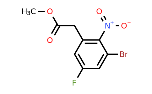 1805578-07-7 | Methyl 3-bromo-5-fluoro-2-nitrophenylacetate