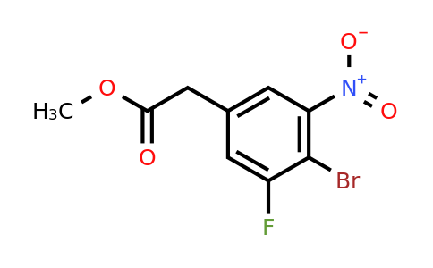 1805578-10-2 | Methyl 4-bromo-3-fluoro-5-nitrophenylacetate