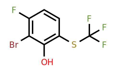 1805580-27-1 | 2-Bromo-3-fluoro-6-(trifluoromethylthio)phenol