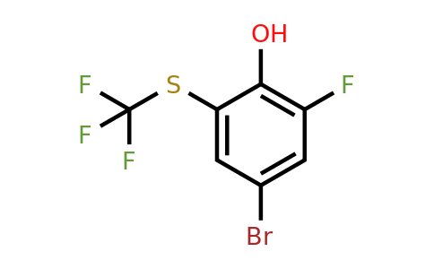 1805580-39-5 | 4-Bromo-2-fluoro-6-(trifluoromethylthio)phenol