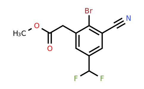 1805581-62-7 | Methyl 2-bromo-3-cyano-5-(difluoromethyl)phenylacetate