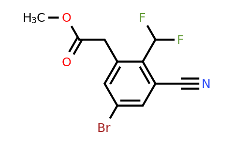 1805581-74-1 | Methyl 5-bromo-3-cyano-2-(difluoromethyl)phenylacetate