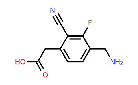 1805581-79-6 | 4-Aminomethyl-2-cyano-3-fluorophenylacetic acid