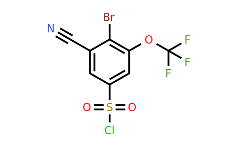 1805582-59-5 | 4-Bromo-3-cyano-5-(trifluoromethoxy)benzenesulfonyl chloride