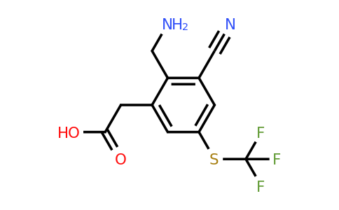 1805582-64-2 | 2-Aminomethyl-3-cyano-5-(trifluoromethylthio)phenylacetic acid